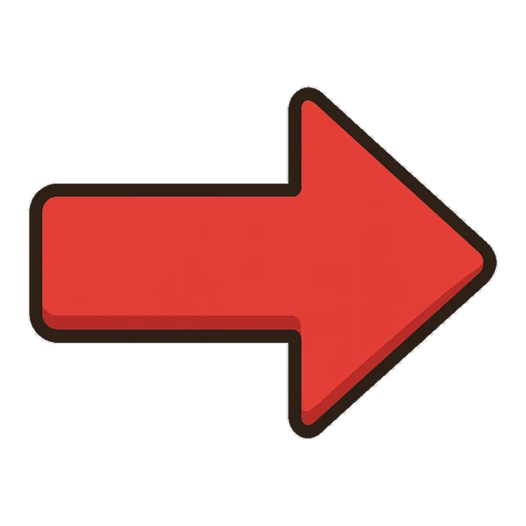 Red arrow clipart of a thick bold arrow pointing to the right